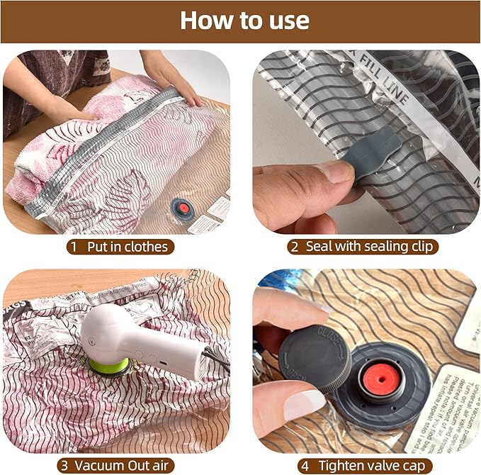 VACKFOX 18 Pack Travel Vacuum Bags - Image 5