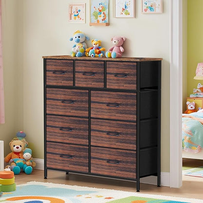 Dresser for Bedroom with 9 Drawers, Chest of Drawers, Storage Drawers Organizer - Image 4