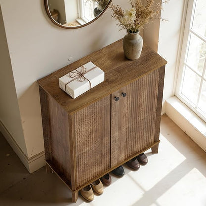 LITTLE TREE Shoe Cabinet with Doors, 5-Tier Shoe Cabinet - Image 5