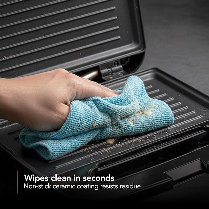 OVENTE Electric Panini Press Grill - Image 7
