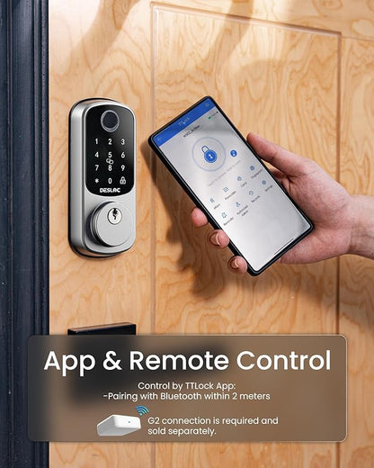 DESLOC Smart Door Lock B200, Smart Deadbolt Lock, Keyless Entry Door Lock - Image 4