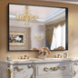 CIRCUMI Black Bathroom Mirror, Brushed Finish, Tempered Glass, Large Mirror by CIRCUMIMirror