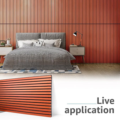 Art3d 4 Pack 47.2 x 23.6in. Wood Slat Acoustic Panels - Image 5