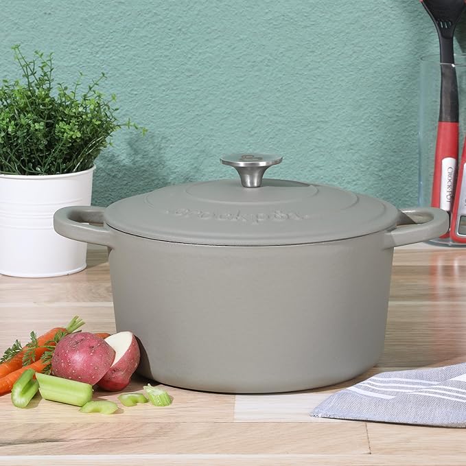 Crock-Pot Artisan 5-Quart Round Cast Iron Dutch Oven - Image 2