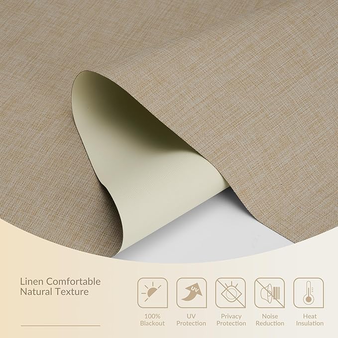 Boolegon Motorized 100% Blackout Roller Blinds - Image 4