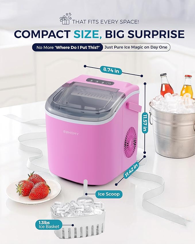 EUHOMY Countertop Ice Maker Machine - Image 9