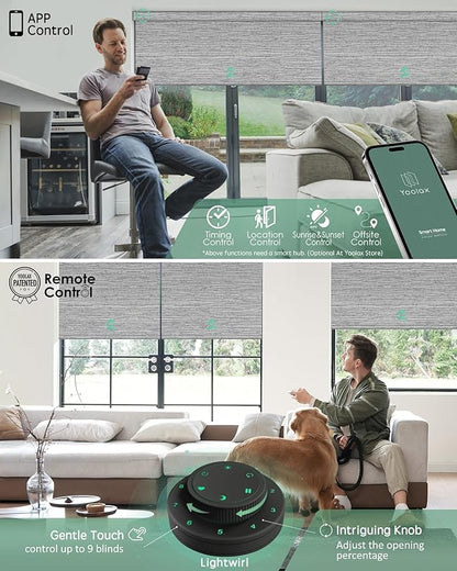 Yoolax Motorized Blinds with Remote, Smart Blinds - Image 3