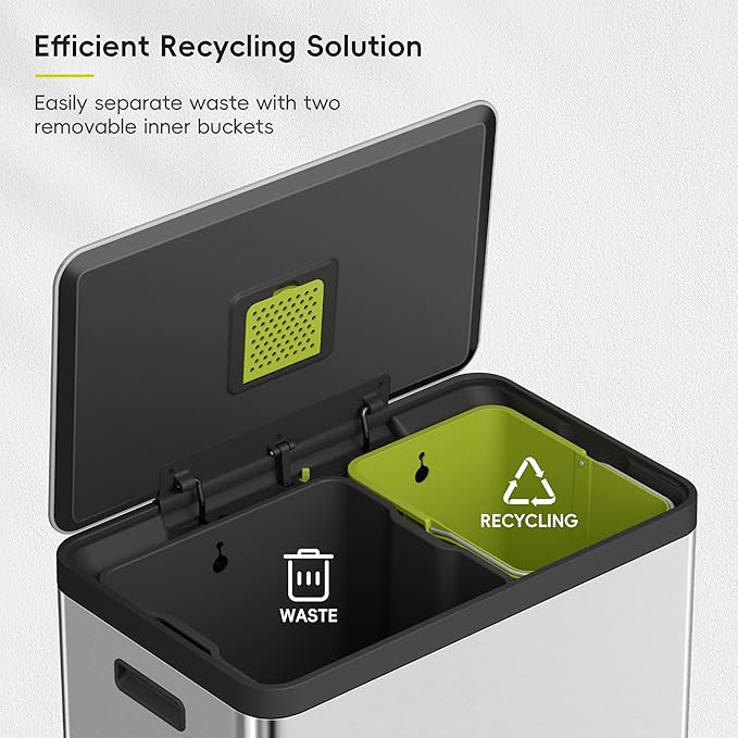 EKO EcoCasa II 36L+24L Dual Trash Can - Image 4