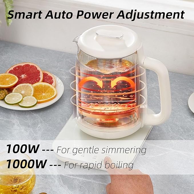 Health Pot, 1.5L Double-Layer Glass Electric Kettle - Image 6