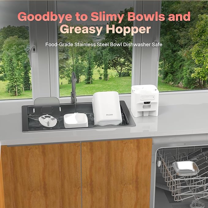 Automatic Cat Feeder with Camera, 5G WiFi Automatic Dog Feeder, 7L Cat Food - Image 8