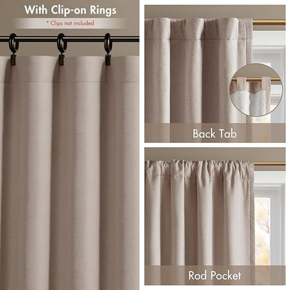Madison Park Karien 100% Blackout Curtains 52x95 – Linen, 2-Layer Noise - Image 7