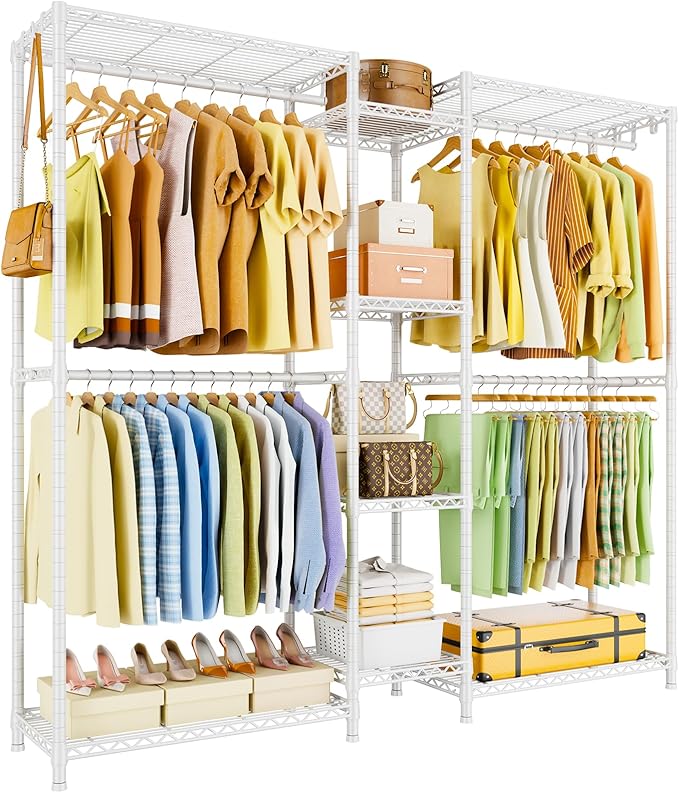 Ulif E4 Clothes Rack, Heavy-Duty Garment Rack, Metal Freestanding Clothing by Ulif