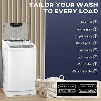 HOMCOM Portable Washing Machine, 1.3 Cu. Ft. Compact Washer - Image 5