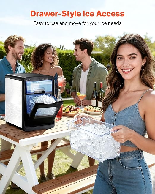 VEVOR Countertop Ice Maker, 44 lbs per Day, Self-Cleaning Portable Machine - Image 4