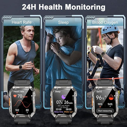 Military Smart Watch for Men, Outdoor Sports Smartwatch - Image 5