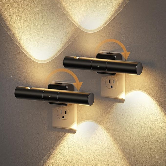 JandCase LED Night Light, Modern Night Lights Plug into Wall, 2 Pack by JandCase