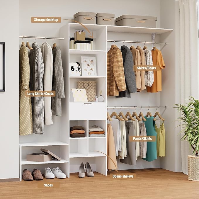 Wood Closet Organizer System, Closet Organizer - Image 6