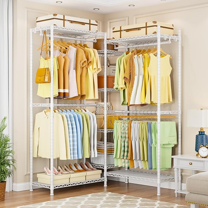 Ulif E4 Clothes Rack, Heavy-Duty Garment Rack, Metal Freestanding Clothing - Image 4