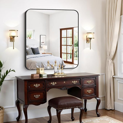 FORBATH Bathroom Mirror 36x40 Inch, Large Rectangular Wall Mirror - Image 6