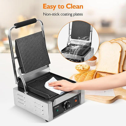 1800W Commercial Indoor Electric Grill & Panini Press - Image 6