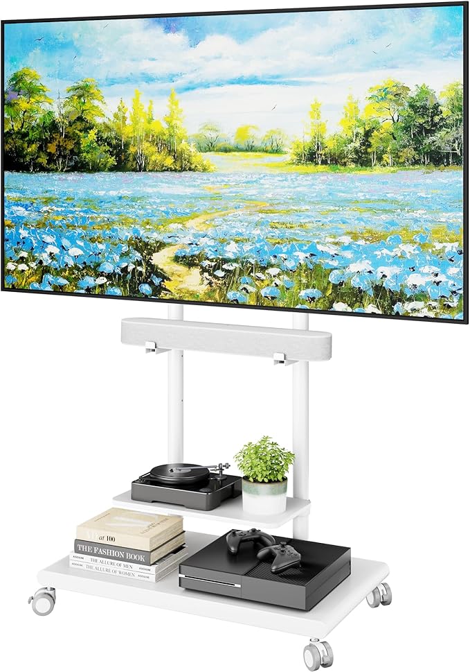 ECOTINY Steel Base Rolling TV Stand by ECOTINY