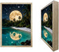 URVIP LED Glowing Photo Frame, 3D Starry-Sky Blue Moon Wall Art, 9x12 Inches by URVIP