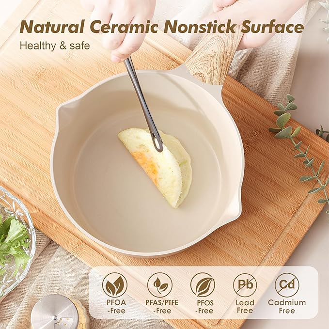 SENSARTE Ceramic Nonstick Sauce Pan - Image 2