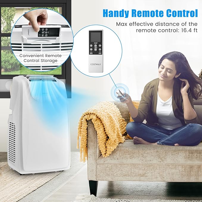 COSTWAY 11, 500 BTU Portable Air Conditioner, - Image 3