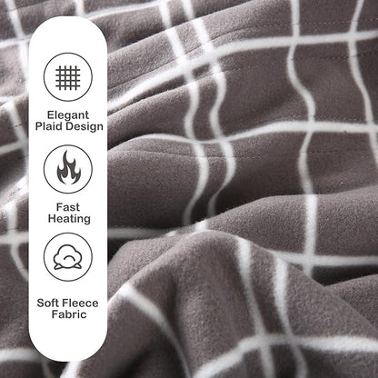 Electric Heated Blanket Full Size 72"x84", Whit 10 Hs Auto Off & 4 Heating - Image 5