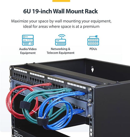 StarTech.com 6U Wall Mount Network Rack - Image 2