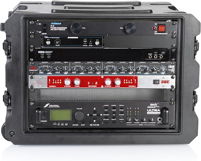 Gator Cases Pro Series 19" Depth 8U Rolling Rack Case - Image 18