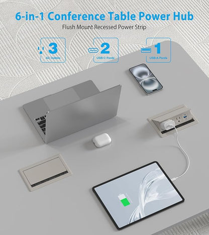 Recessed Conference Table Power Hub - Image 2
