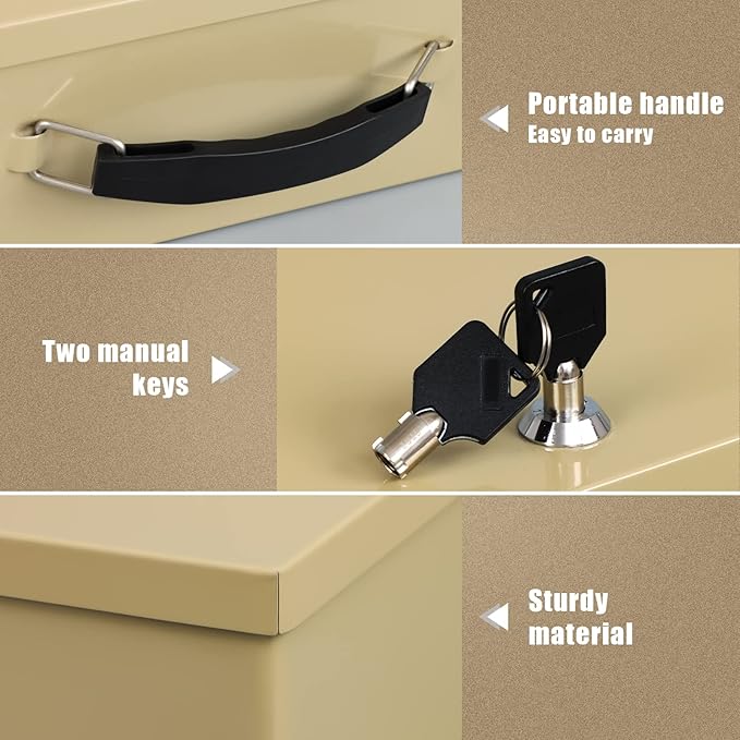 xydled Fire Resistant Safe Fire Safe Box - Image 5