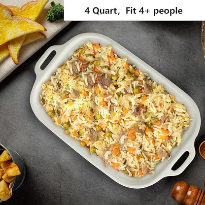 Magnifique 4 Quart Casserole Digital Slow Cooker, Premium Ceramic Bakeware - Image 9
