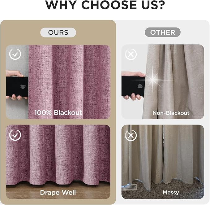 Joydeco Pinch Pleated Curtains - Image 5