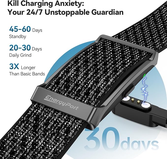 EnergyPort Fitness Tracker, Wearable Health Smart Bracelet Band - Image 4