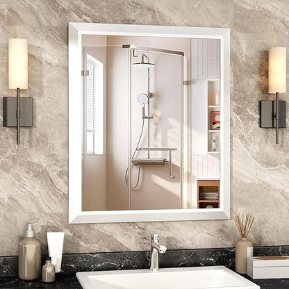 SMIROR Matte White Bathroom Mirror by SMIROR