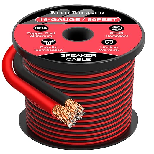 BlueRigger 16 Gauge Speaker Wire by BlueRigger