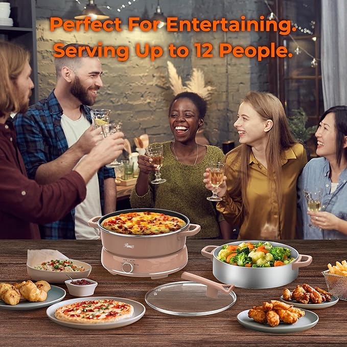Rosewill 12.7 QT Electric Hot Pot Slow Cooker - Image 5