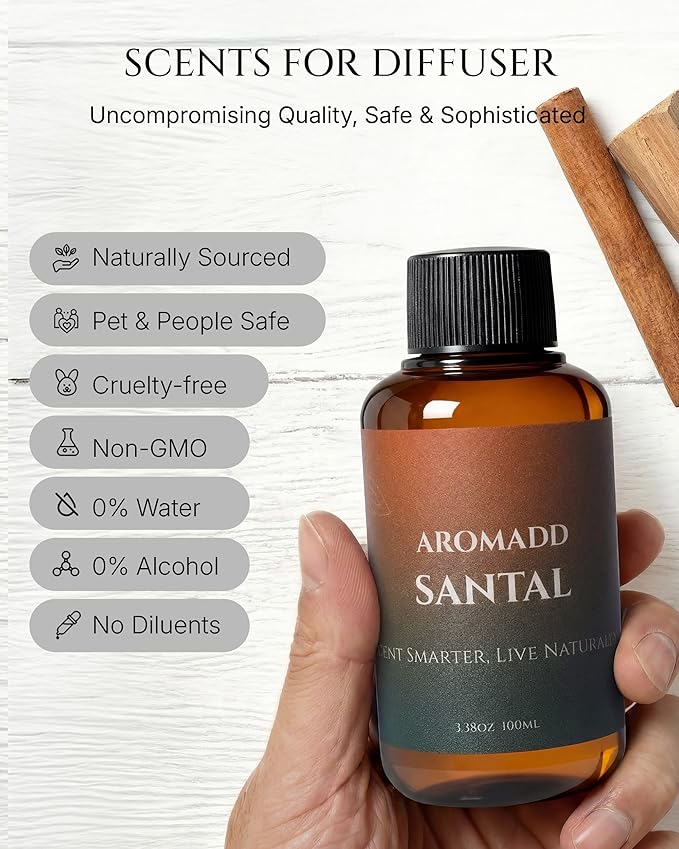 Aromadd Santal Diffuser Oil Inspired by Luxury Hotel Scent, Essential Oils - Image 3