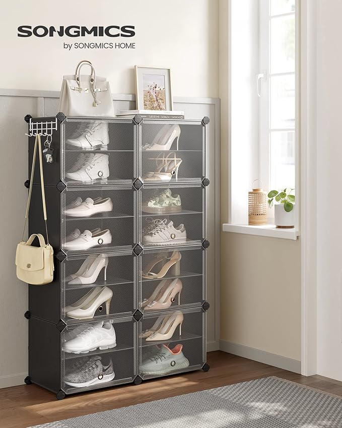 SONGMICS Shoe Rack Organizer, 8-Tier Shoe Storage Cabinet - Image 2