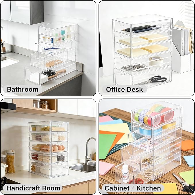 Prsildan Acrylic Drawer Makeup Organizer - Image 5