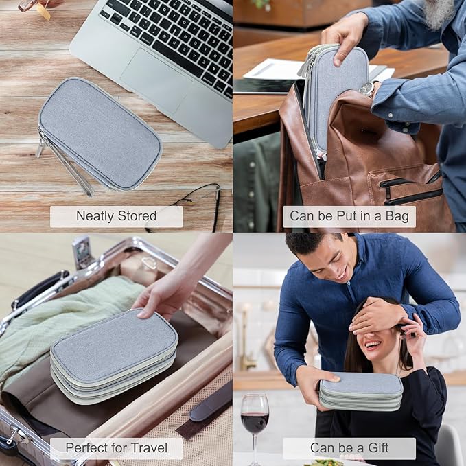 FYY Electronic Organizer, Travel Cable Organizer Bag Pouch Electronic - Image 7