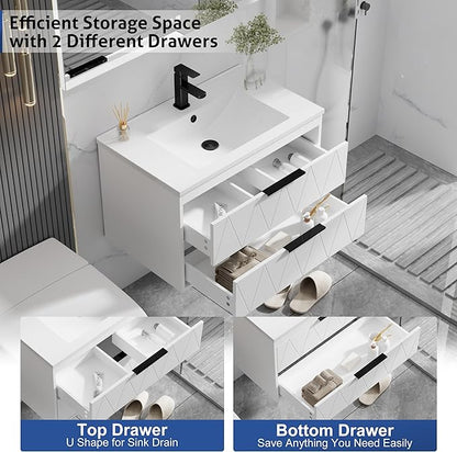 eclife 30" Bathroom Vanities Cabinet - Image 3