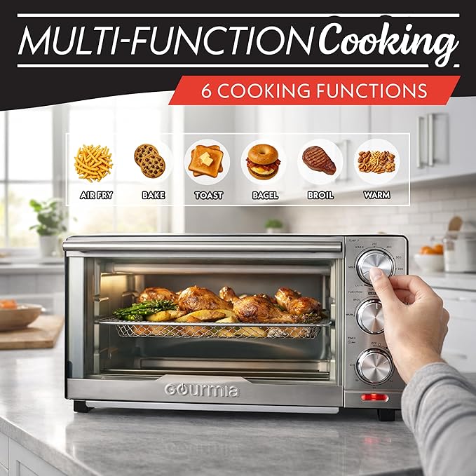 Gourmia Air Fryer Toaster Combo - Image 2