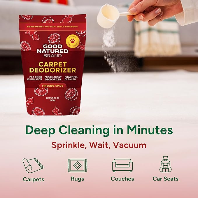 Good Natured Brand | Carpet Deodorizer & Freshener Powder | 31 oz Pet Odor - Image 3