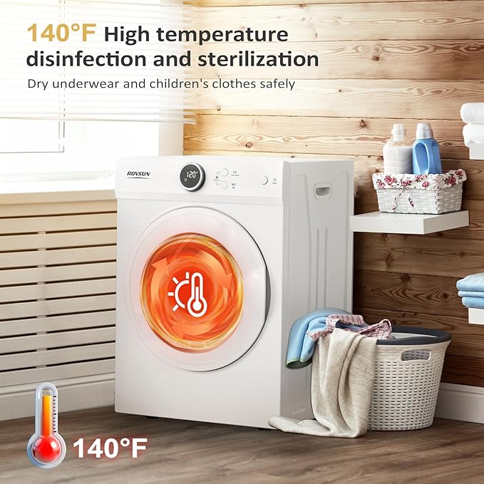 ROVSUN 1.8CuFt Portable Clothes Dryer and 25LBS Full-Automatic Washing Machine - Image 5