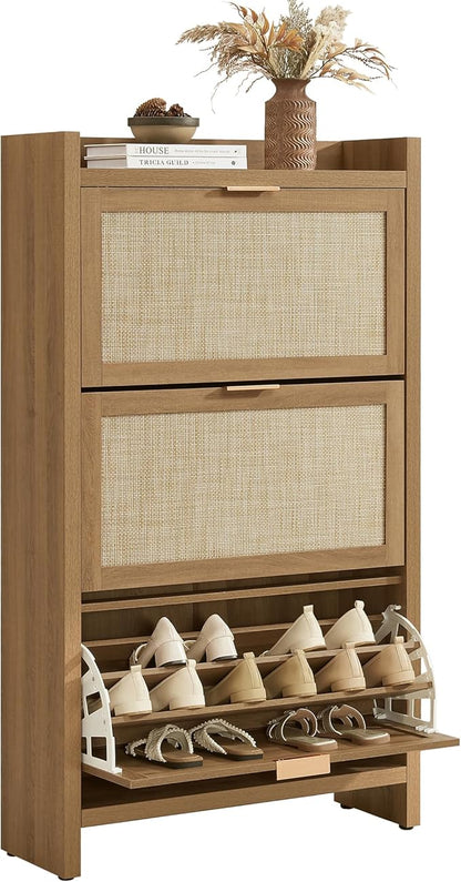 SICOTAS Rattan Shoe Storage Cabinet by SICOTAS