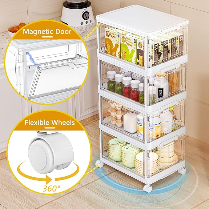 SNSLXH Portable Clear Storage Bins - Image 3