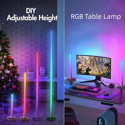 PTVGS LED RGB Corner Lamp: Smart RGB LED Corner Floor Lamp Adjustable Height - Image 2